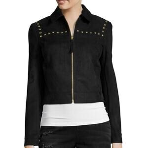 Belle + Sky Faux Suede Studded Jacket size Large